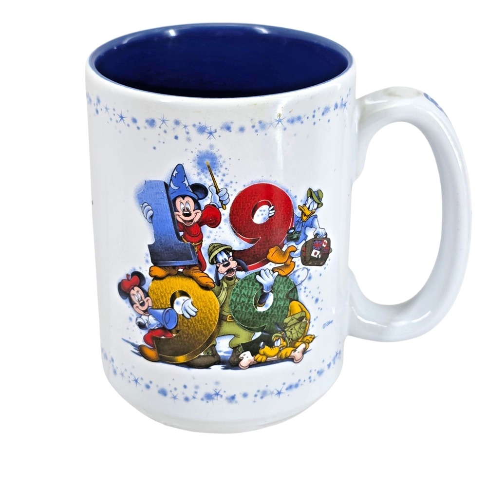 Disney Coffee Mug 1999 Walt Disney World Special Edition REMEMBER THE PAST…